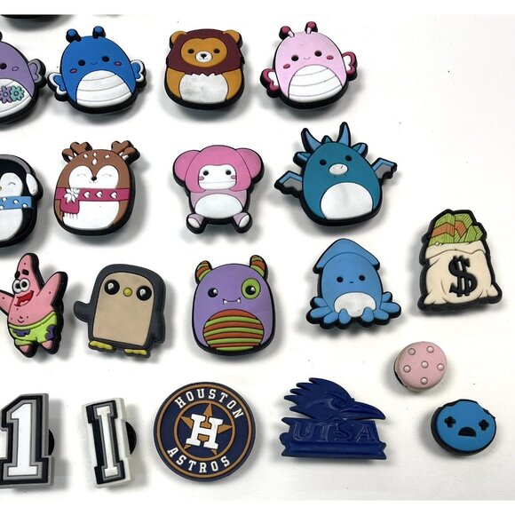 Mixed Lot 35 Various SHOE CHARMS for Crocs Clogs Accessories Decoration PVC EUC - Picture 4 of 6